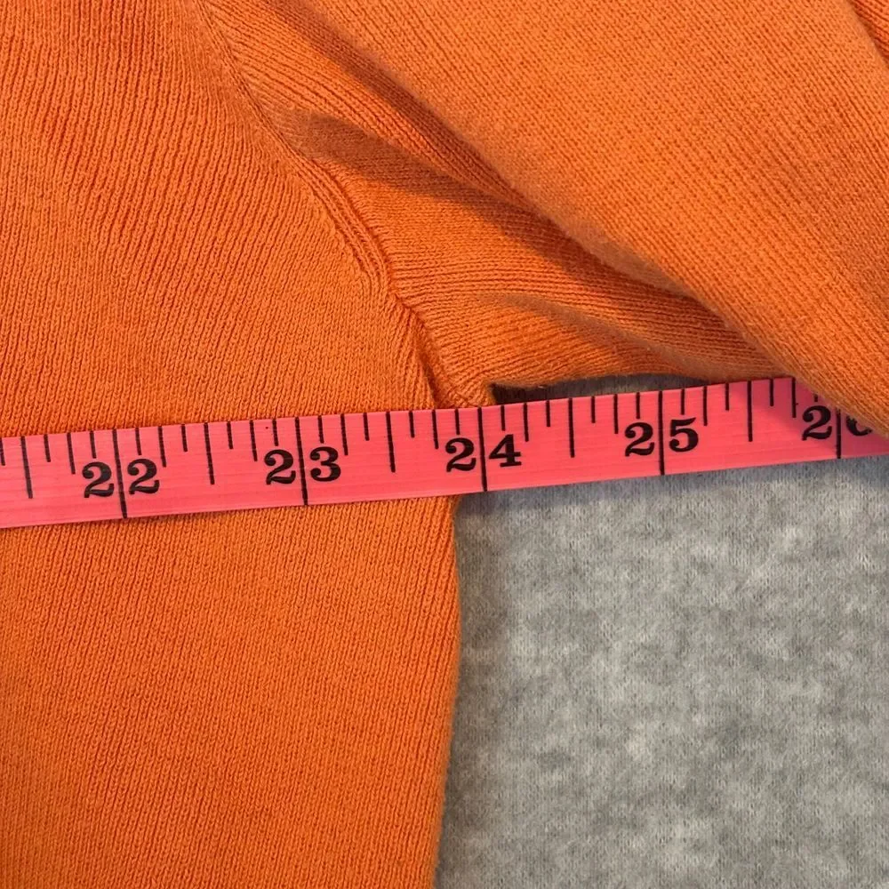 Vintage Polo Ralph‎ Lauren Men's Orange Pullover Sweater Large Cotton Y2K Preppy
